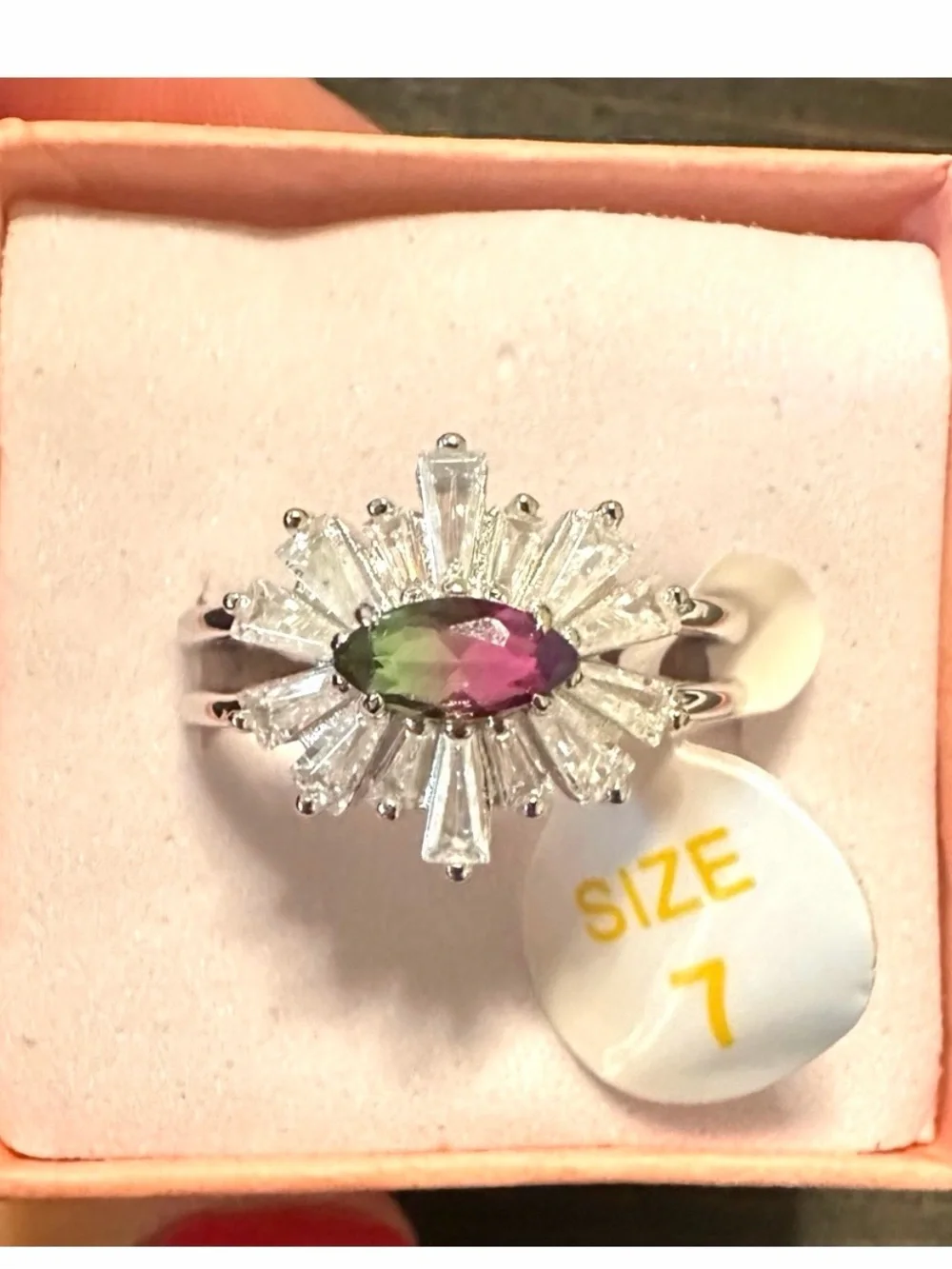 Bomb Party sz 7 NWT The Sterling Club solid .925 with Lab Alexandrite $214